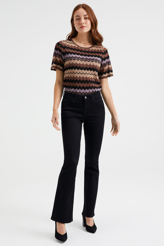 Damen-Bootcut-Jeans mit normaler Bundhöhe